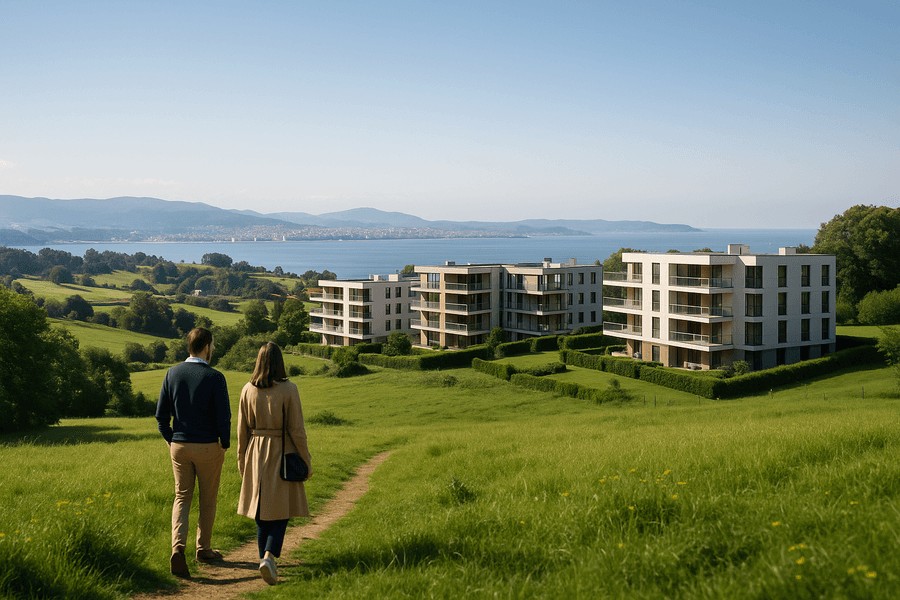 Vive en Pedreña: tranquilidad natural y proximidad a Santander. Pisos nuevos de calidad, personalizables, en una comunidad acogedora y en crecimiento.